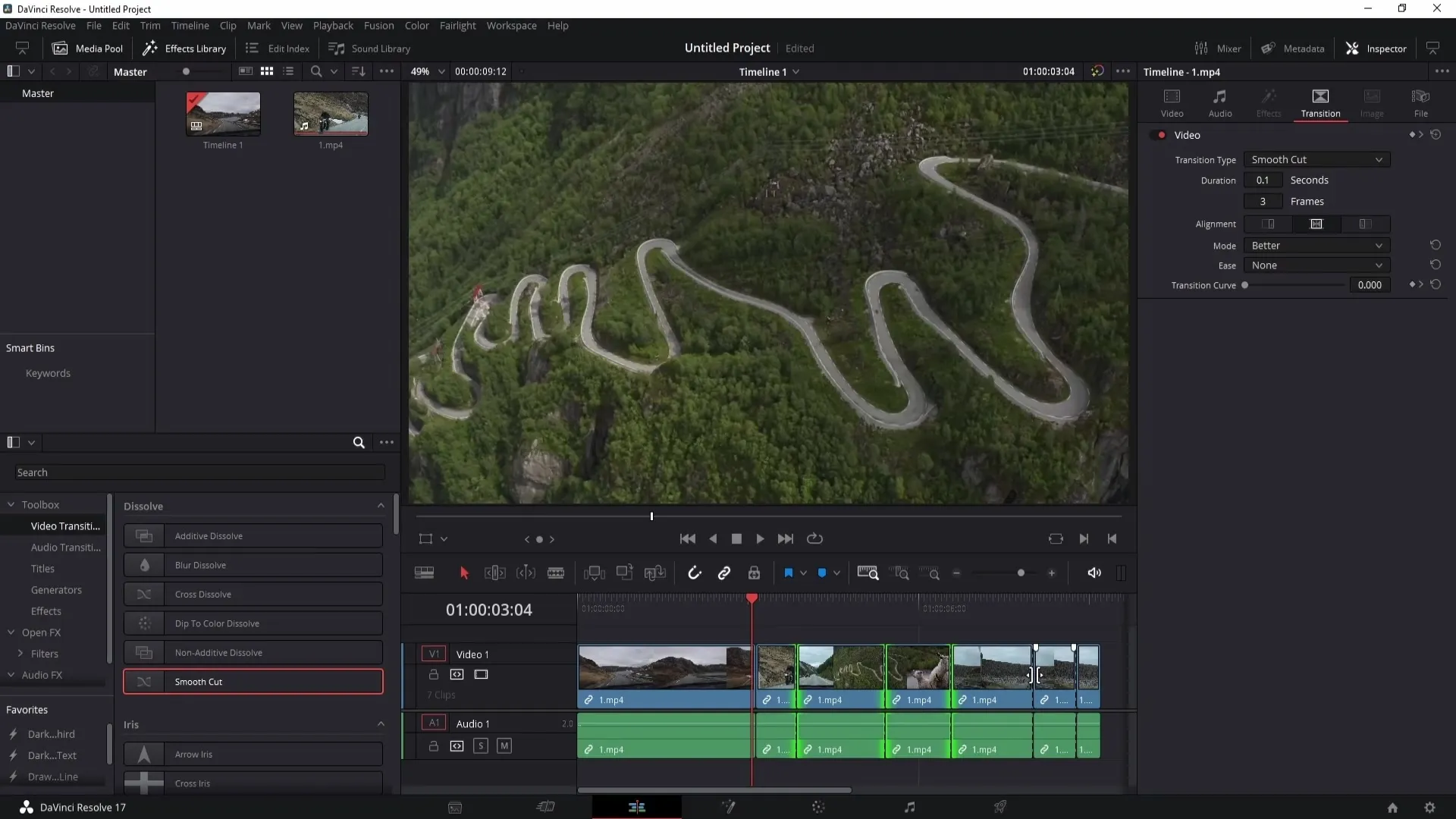 Effective use of Jump Cut and Smooth Cut in DaVinci Resolve