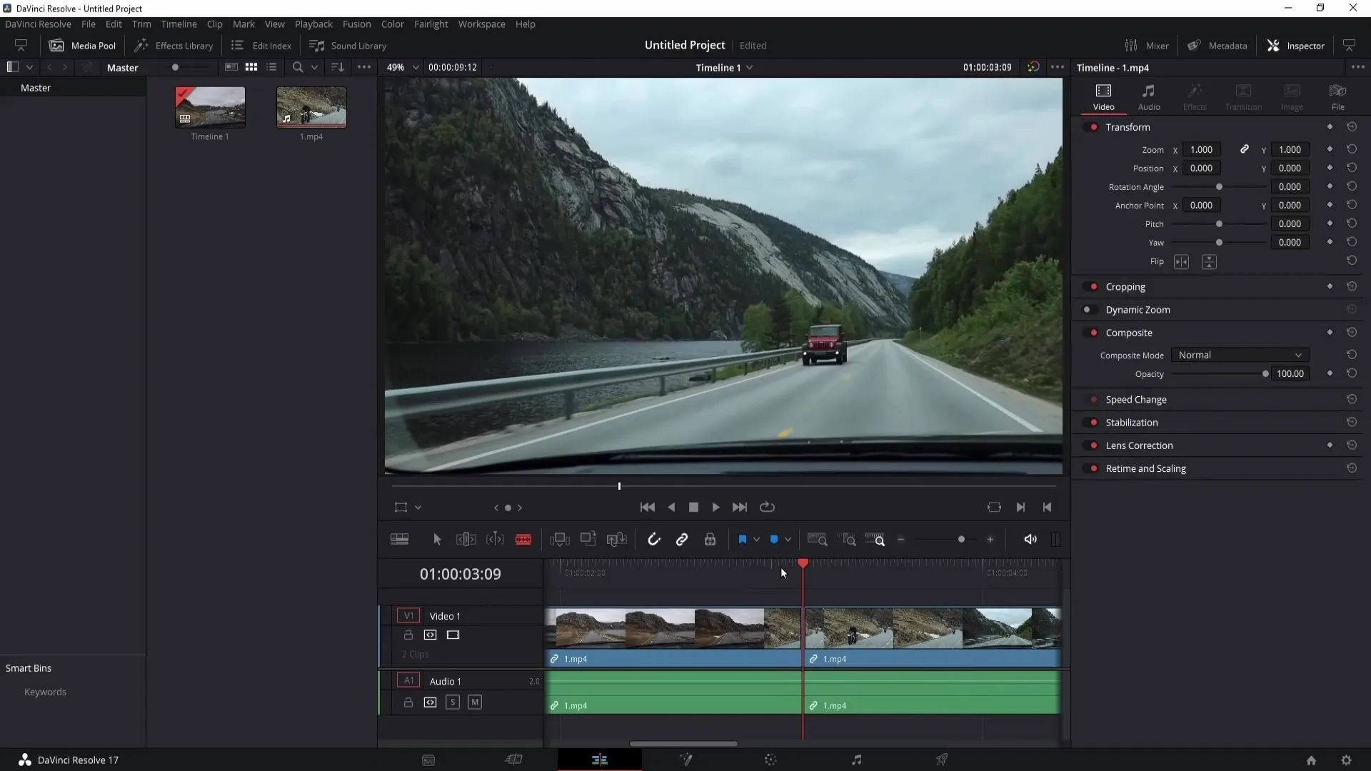 Effective use of jump cut and smooth cut in DaVinci Resolve