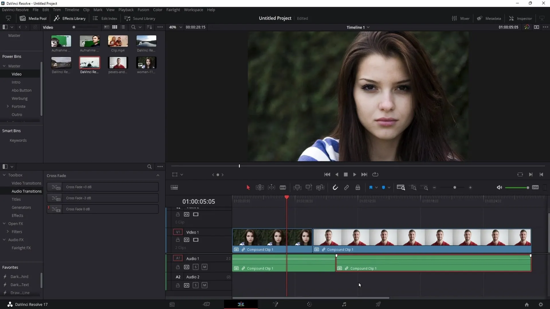 Meistere J- und L-Cuts in DaVinci Resolve