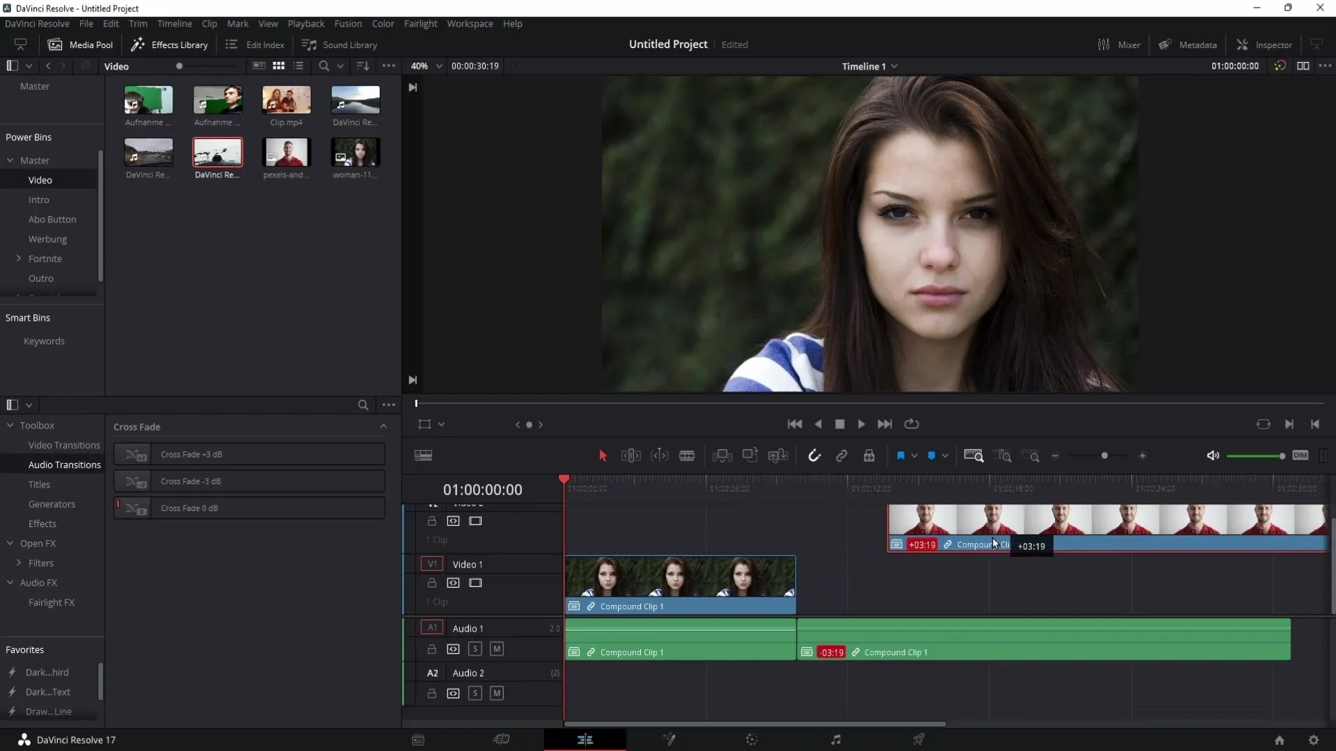 Meistere J- und L-Cuts in DaVinci Resolve