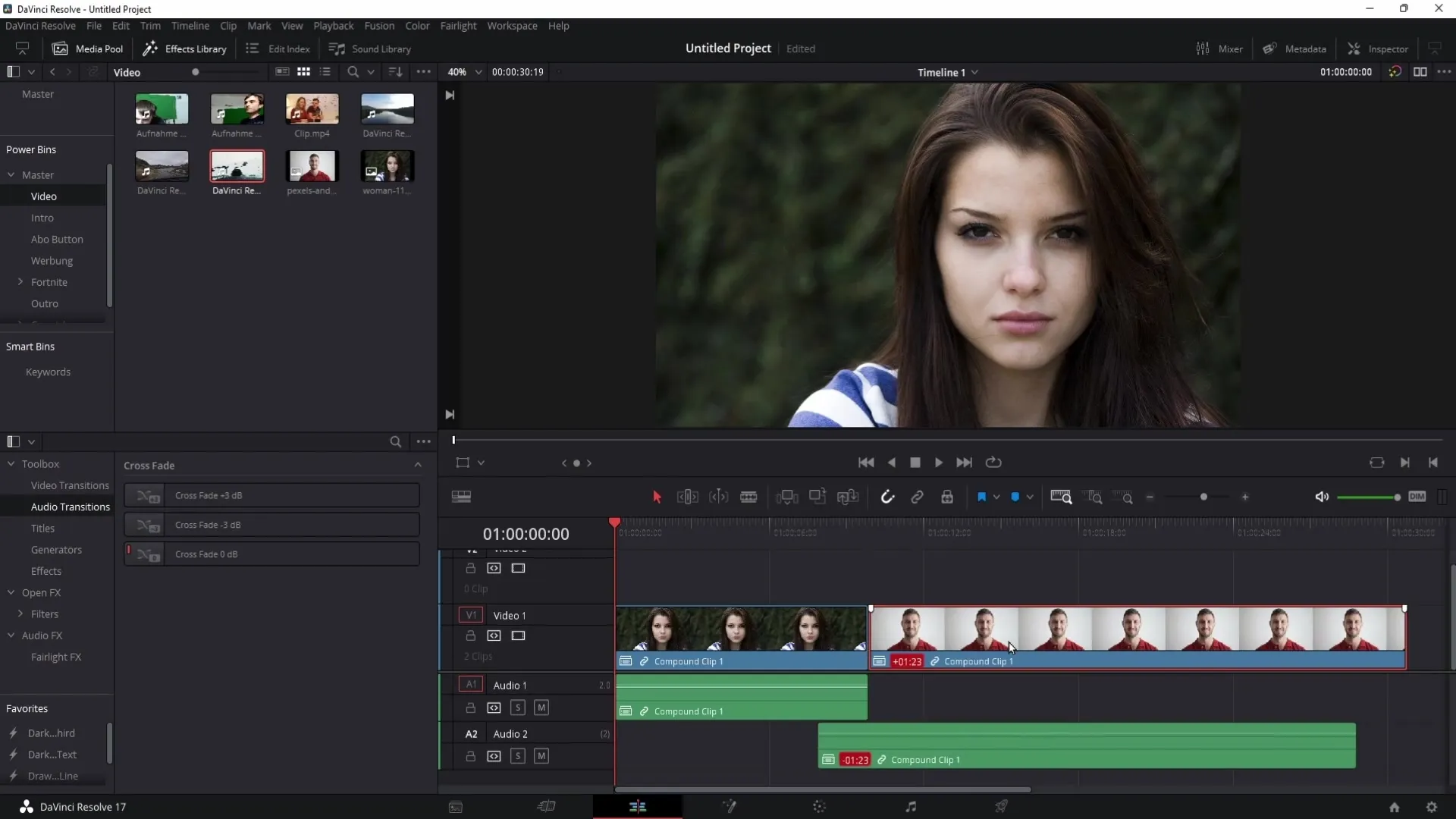 Meistere J- und L-Cuts in DaVinci Resolve