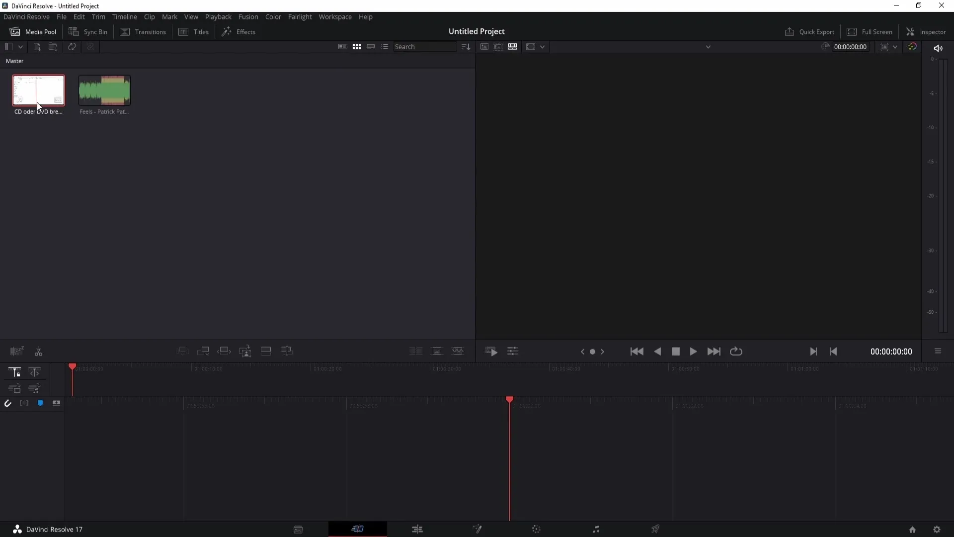 Mūzikas pievienošana un rediģēšana programmā DaVinci Resolve