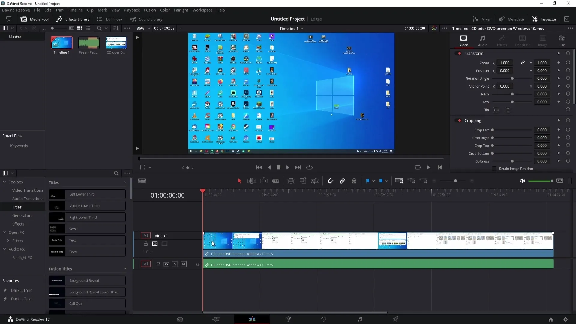 DaVinci Resolve'e müzik ekleyin ve düzenleyin