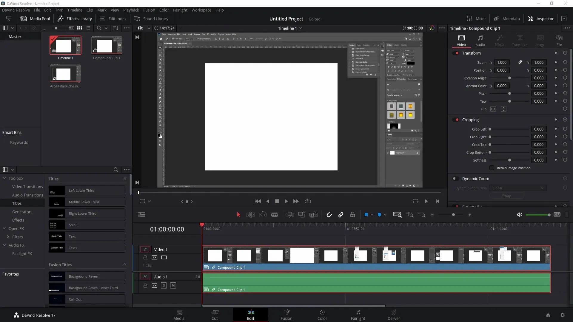 Menghubungkan klip di DaVinci Resolve - Panduan Langkah demi Langkah