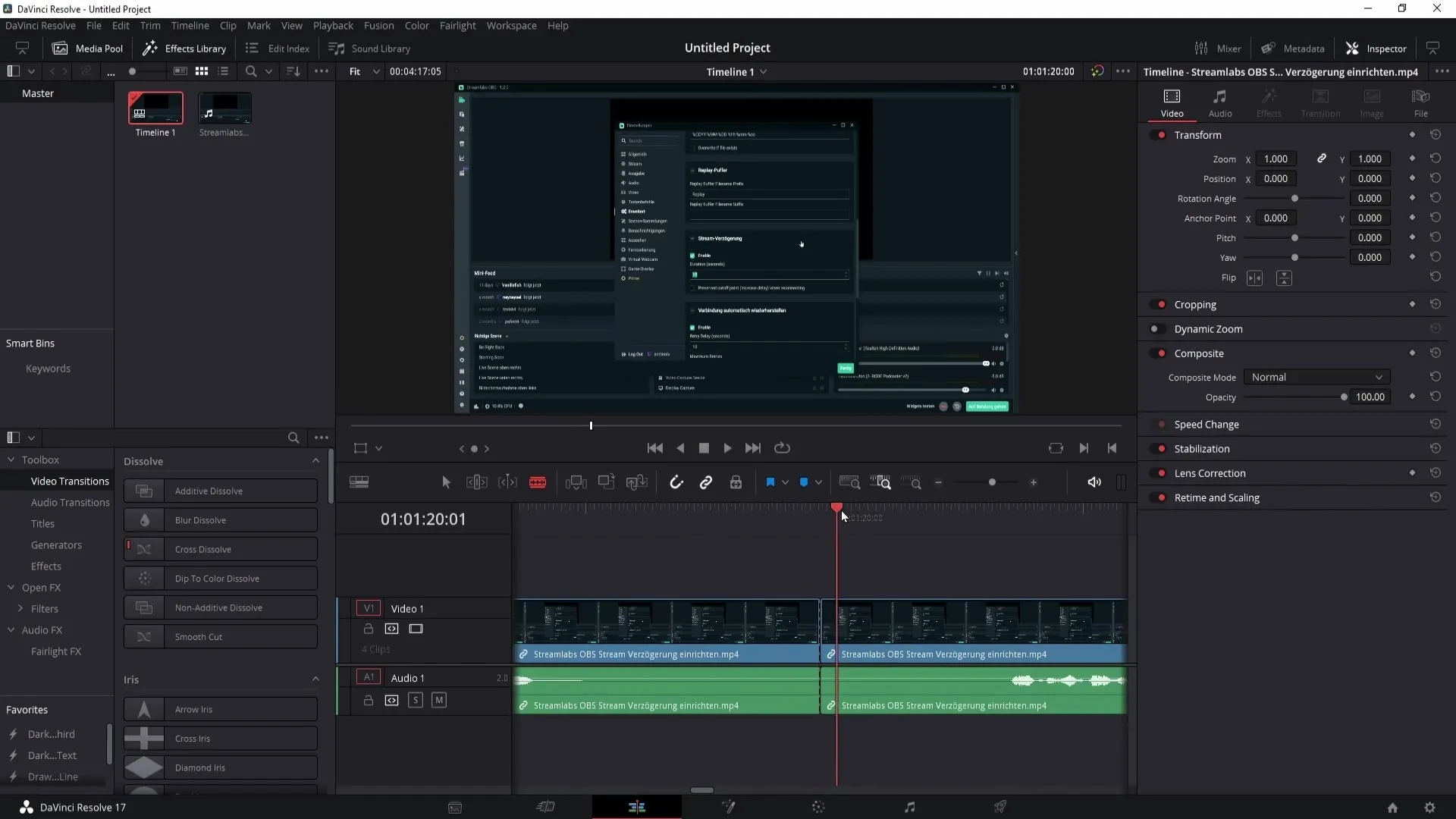 DaVinci Resolve: Duplicating clip and audio made easy