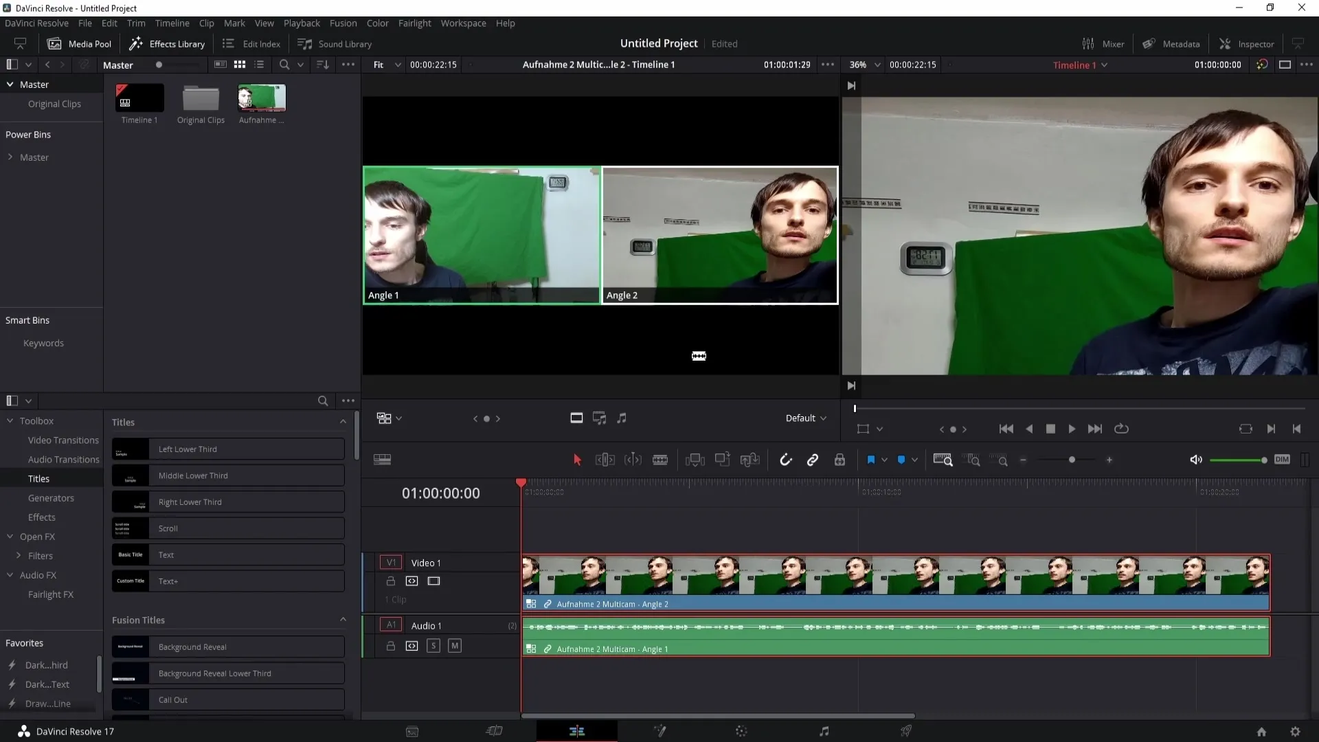 Meistere den Multicam-Schnitt in DaVinci Resolve