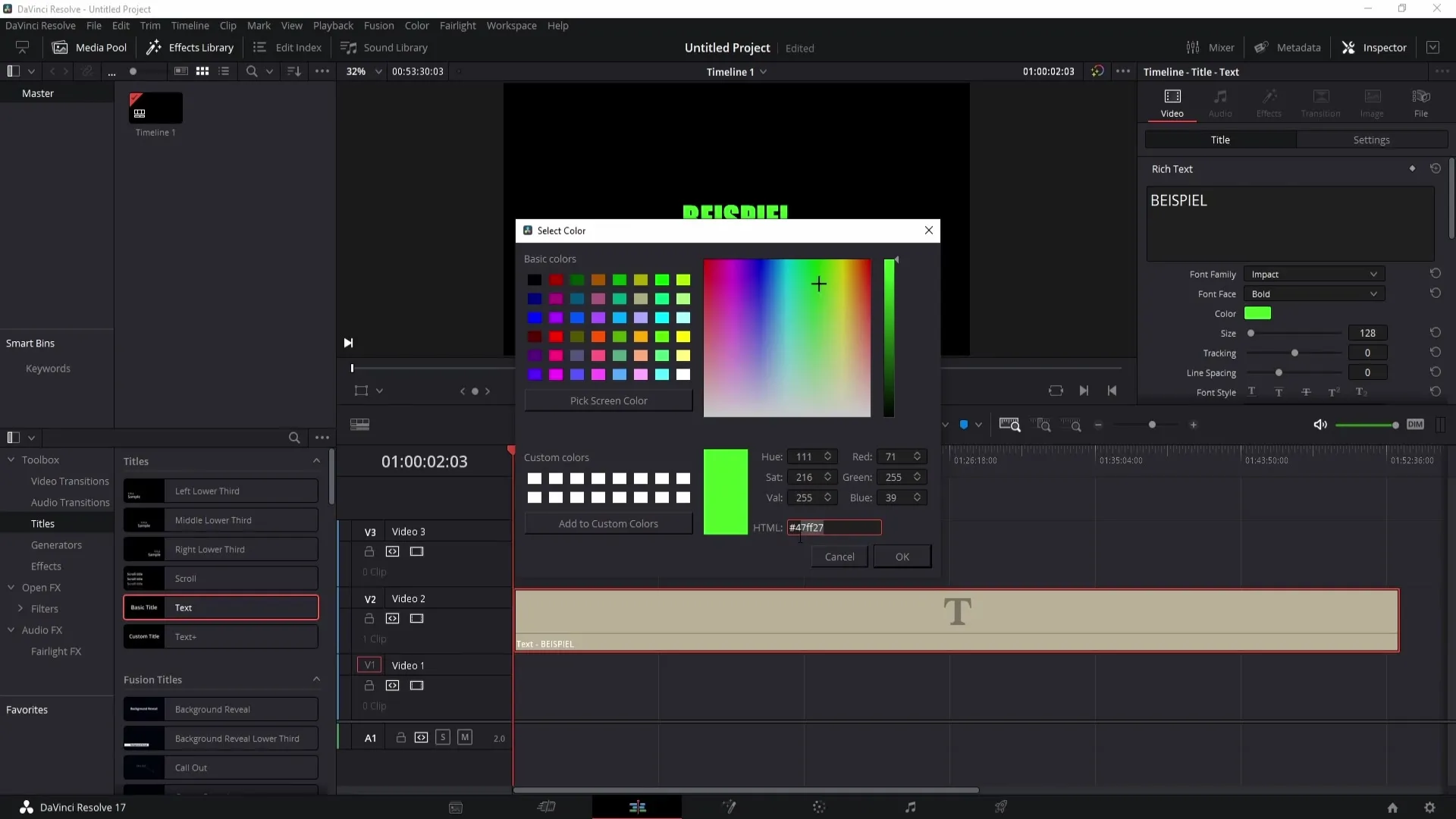 Pengeditan teks di DaVinci Resolve - Panduan langkah demi langkah Anda