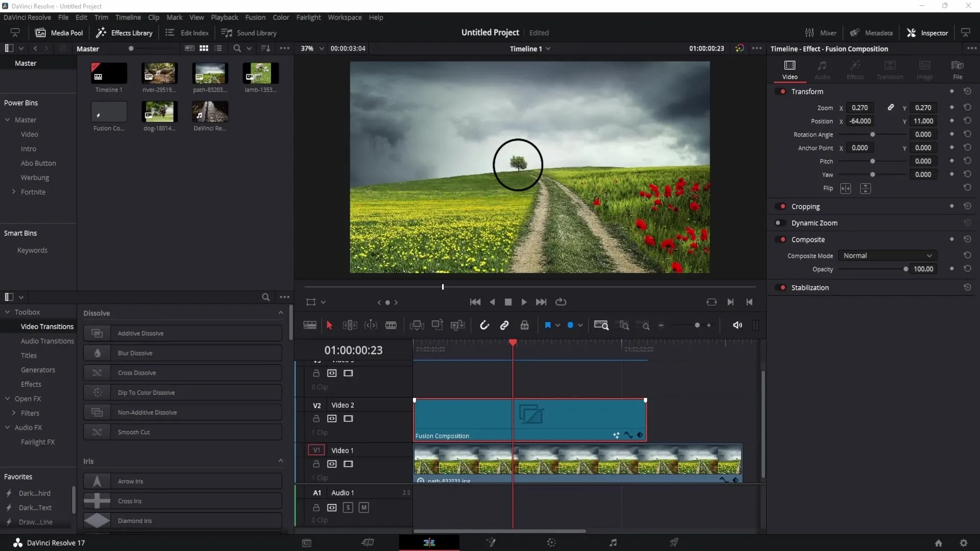 Bentuk kreatif dalam DaVinci Resolve: Panduan lengkap untuk membuat bentuk di area Fusion