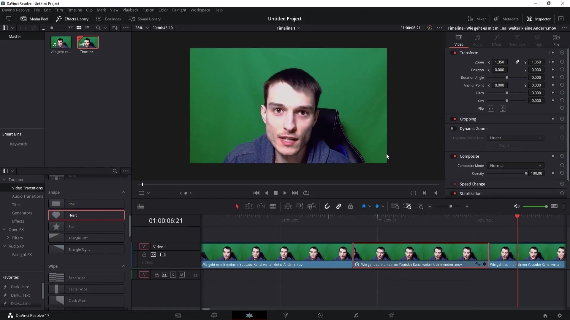 Membuat gambar diam di DaVinci Resolve - Begini caranya