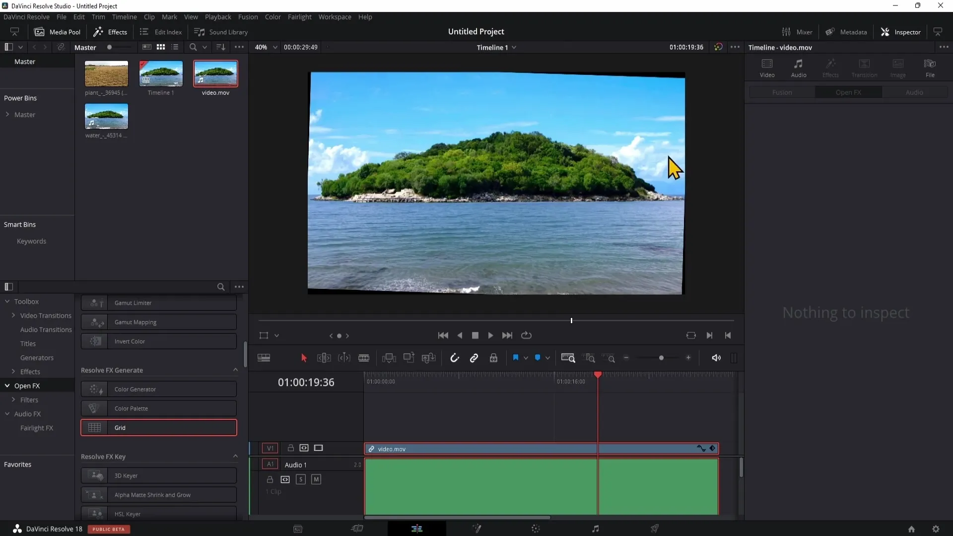 Redresser l'horizon dans DaVinci Resolve : guide étape par étape