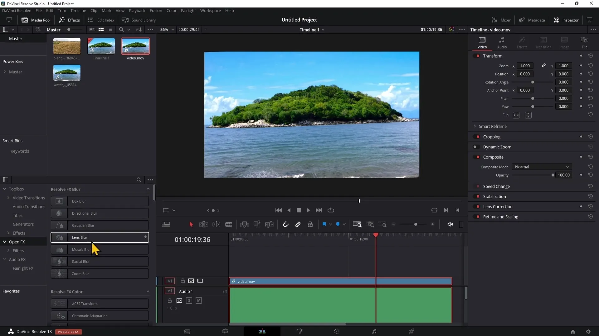 Straighten horizon in DaVinci Resolve: Step-by-step guide