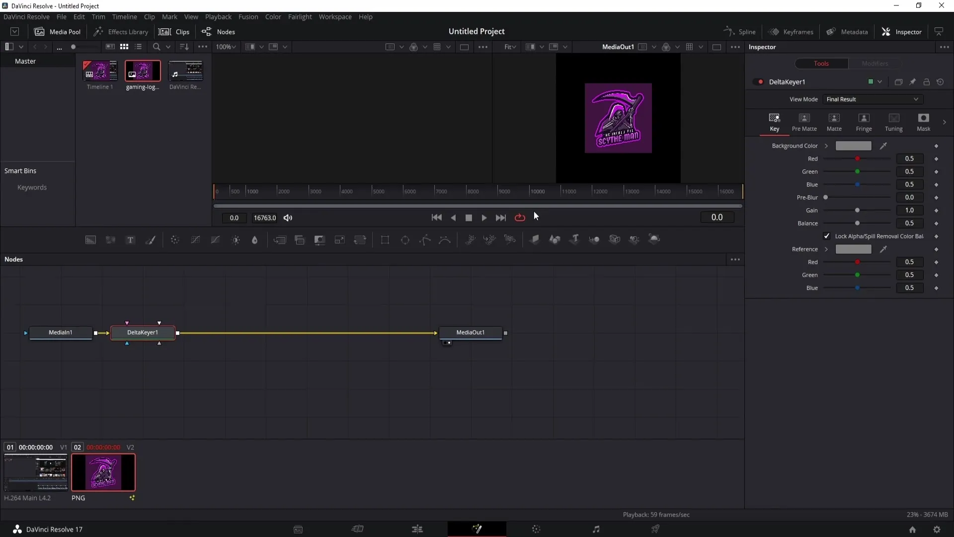 Menyisipkan watermark secara profesional di DaVinci Resolve