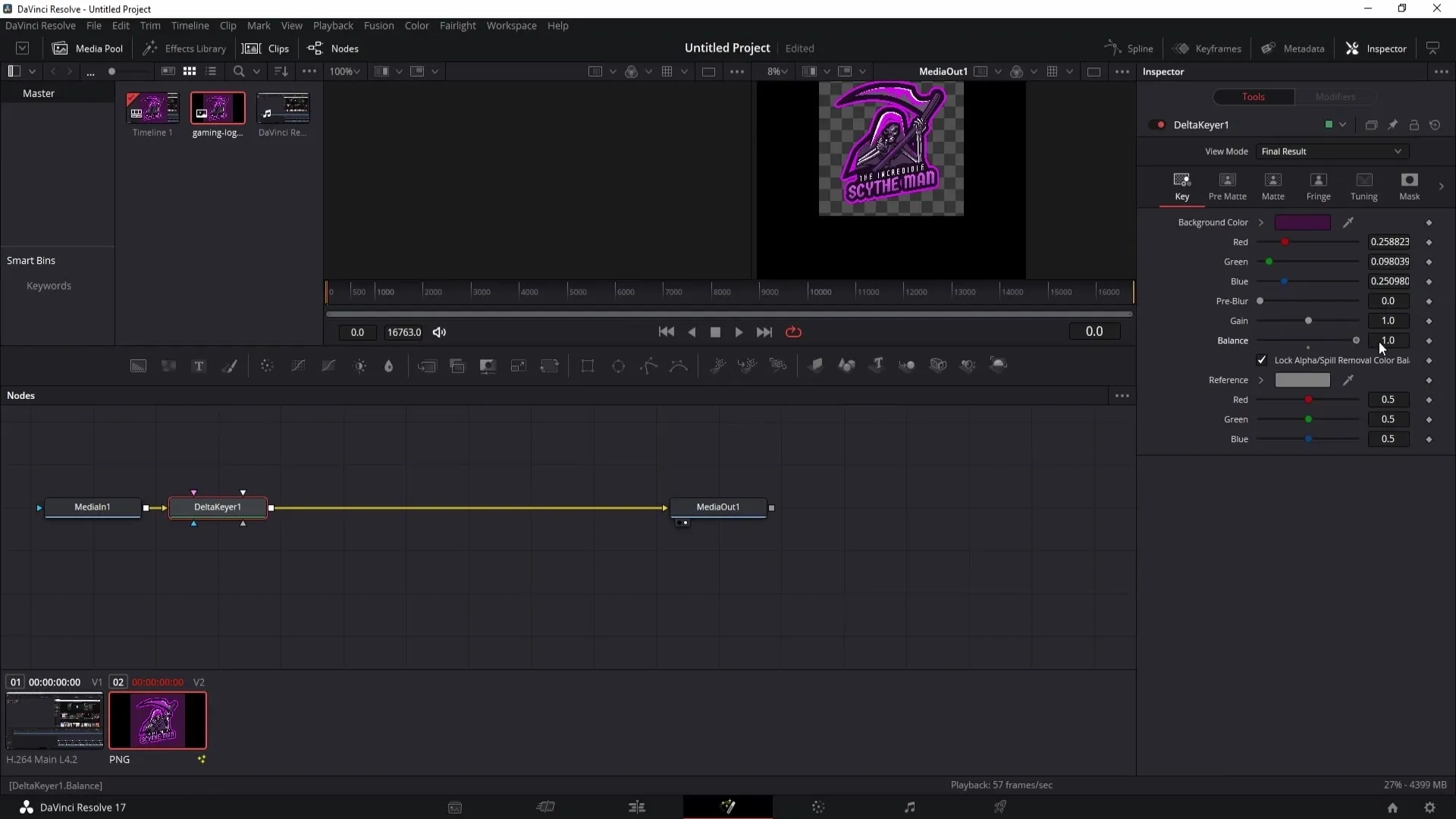 Menambahkan watermark secara profesional di DaVinci Resolve