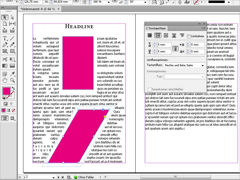 Préréglages dans Adobe InDesign