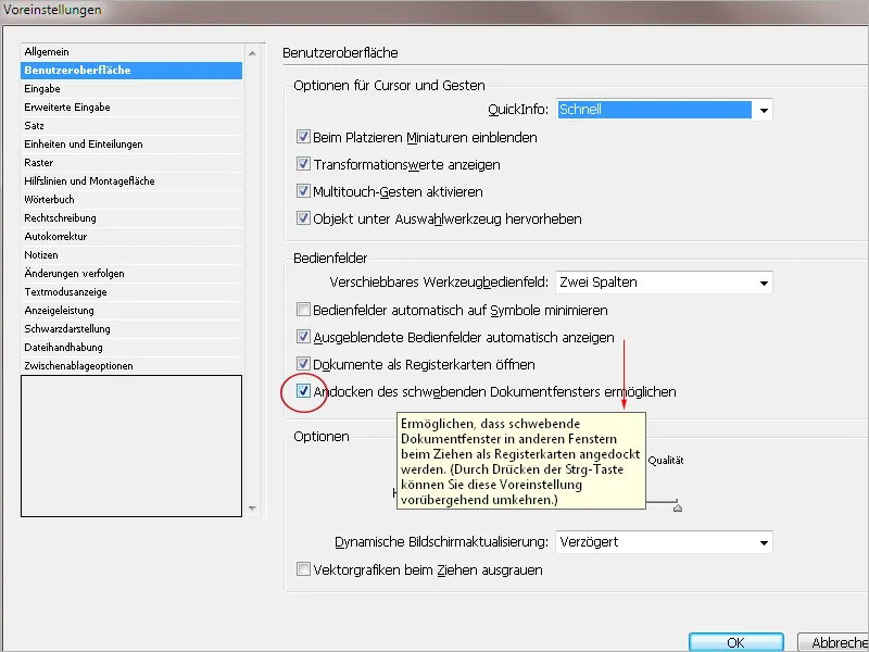 Privzetki v programu Adobe InDesign