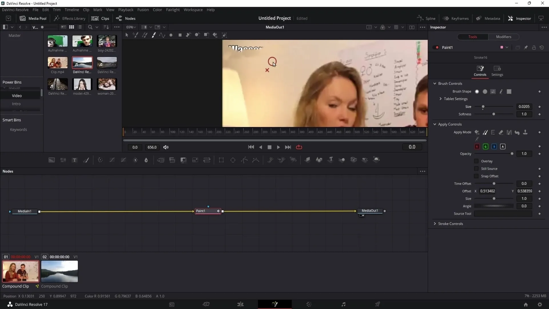 Wasserzeichen in DaVinci Resolve entfernen - Schritt-für-Schritt-Anleitung