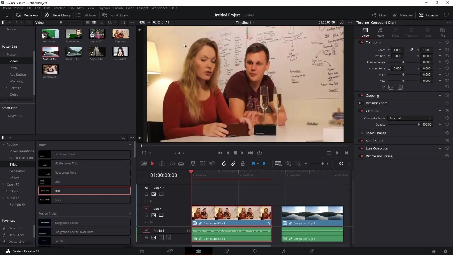 Menghapus watermarks di DaVinci Resolve - panduan langkah demi langkah