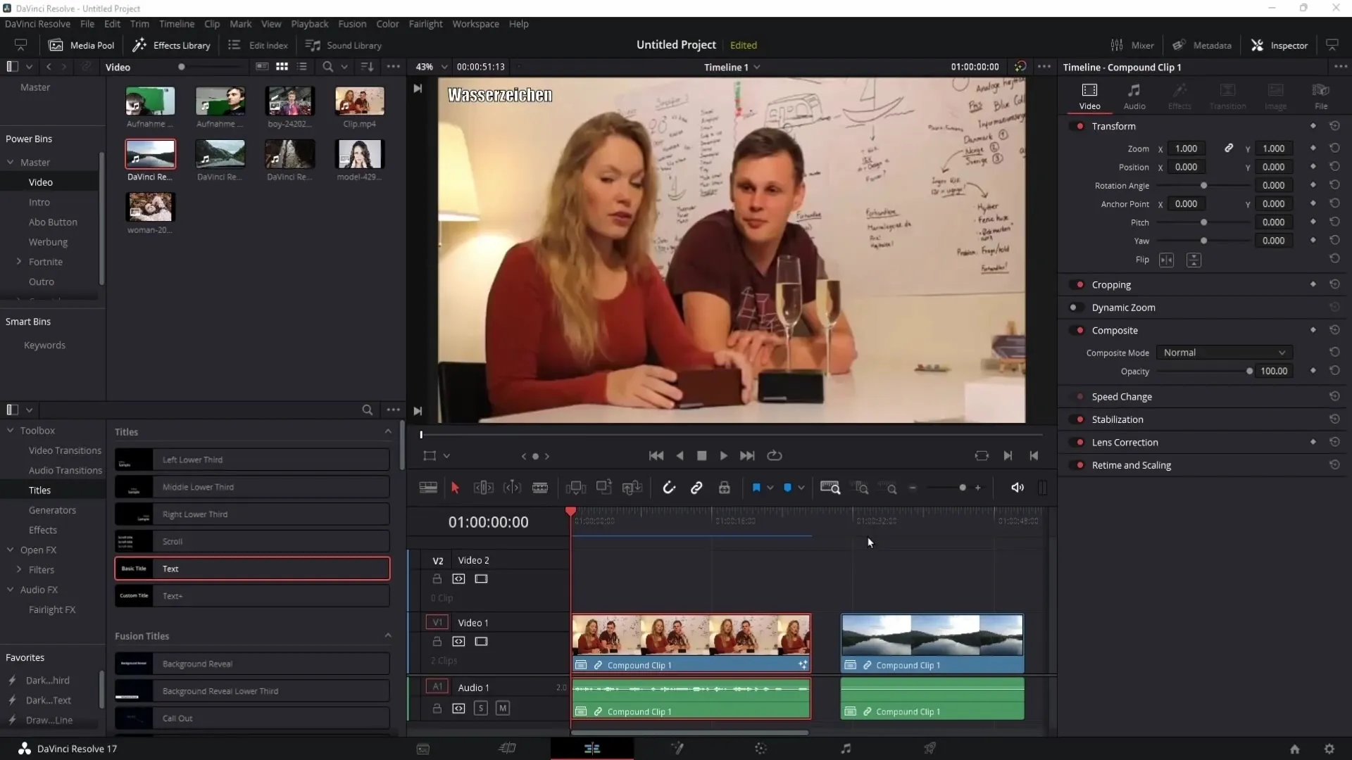 Supprimer le filigrane dans DaVinci Resolve - Guide étape par étape