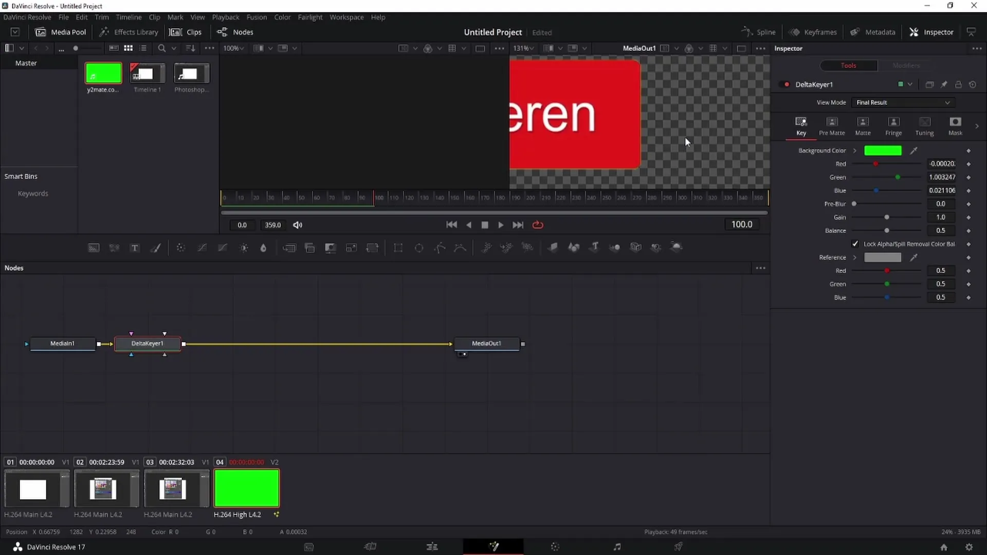 Menghapus Greenscreen di DaVinci Resolve - Panduan Langkah demi Langkah