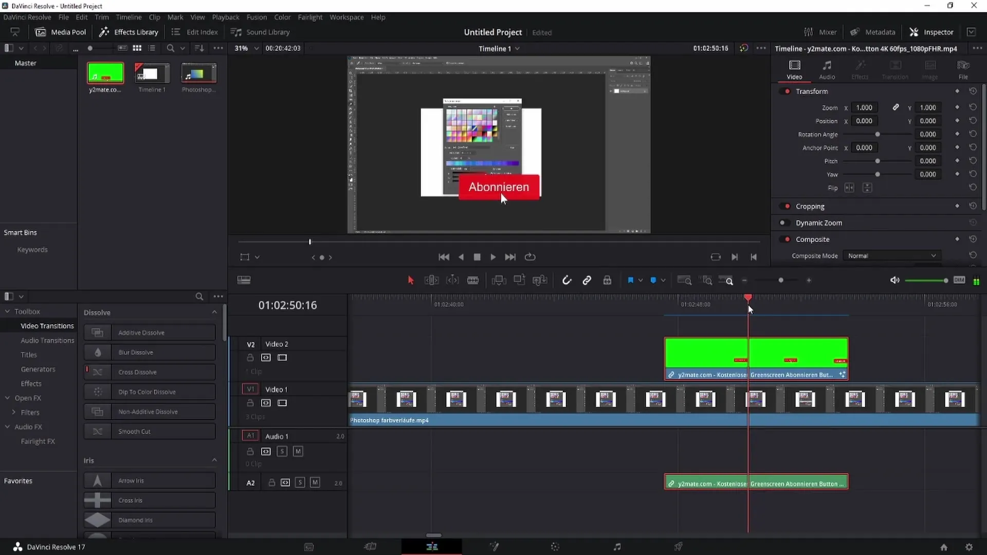 DaVinci Resolve'da Greenscreen'i Kaldırma - Adım adım kılavuz