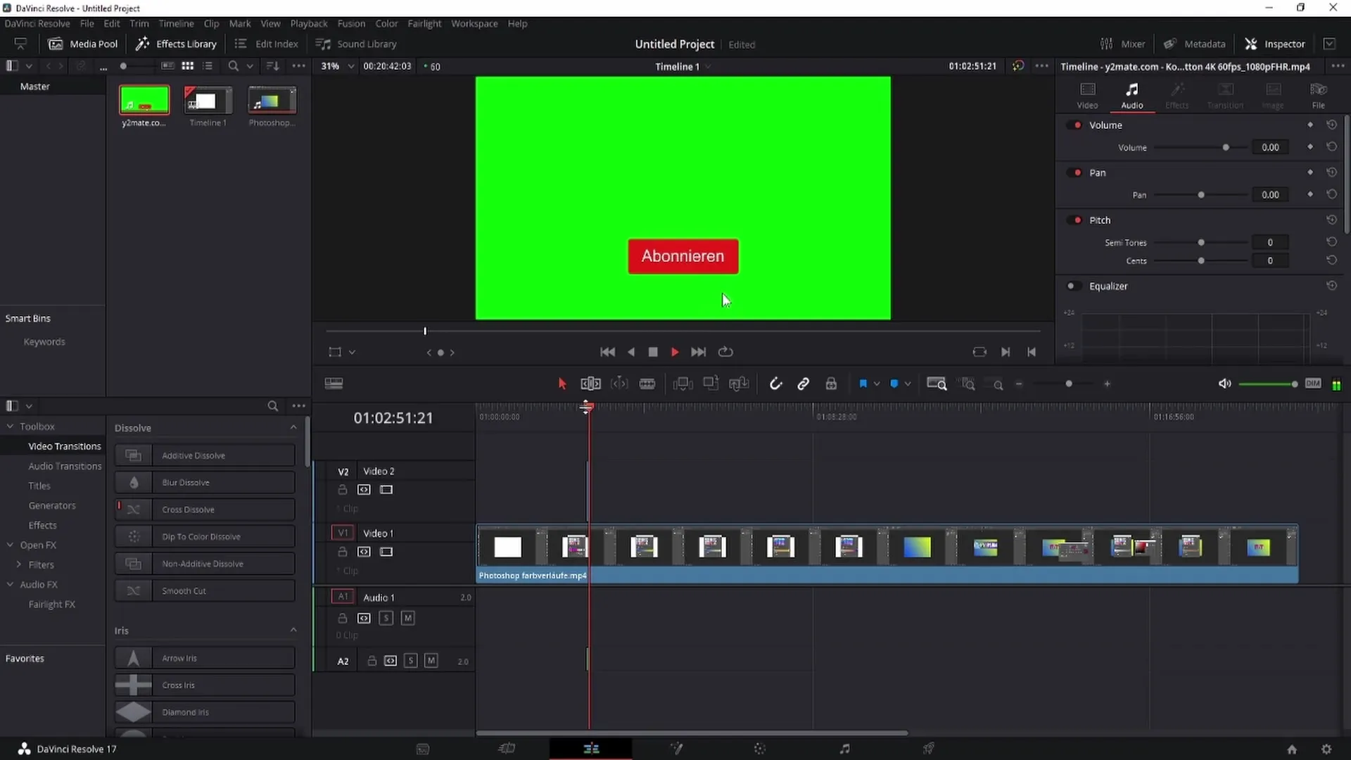 Menghapus Greenscreen di DaVinci Resolve – Panduan Langkah demi Langkah