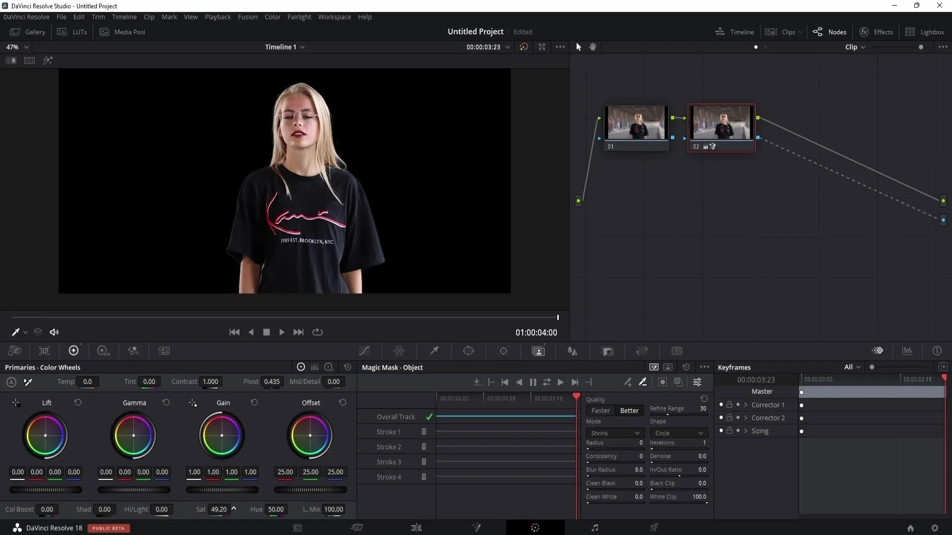 DaVinci Resolve: Effectively remove a person