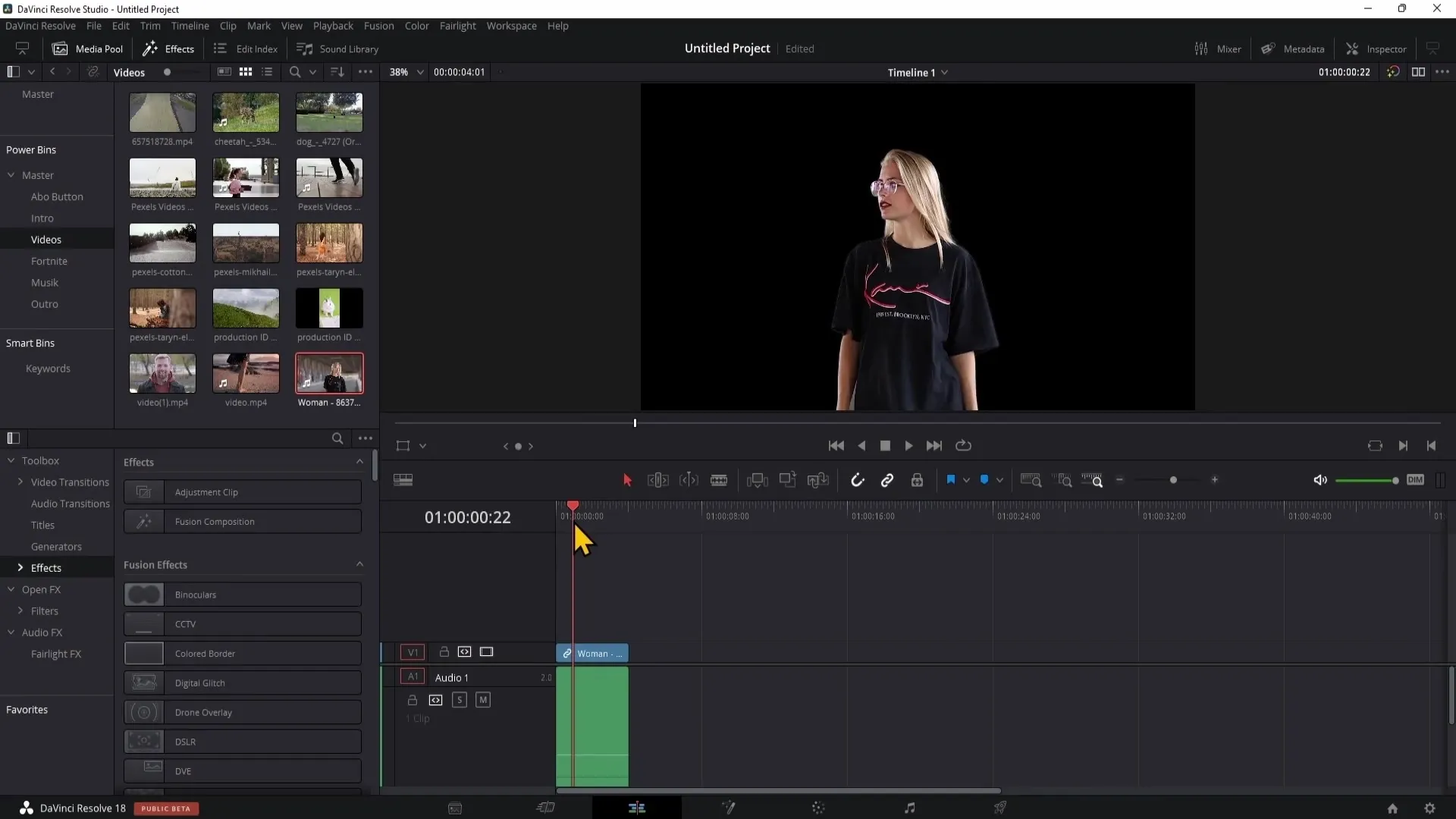 DaVinci Resolve: Effektiv eine Person Freistellen