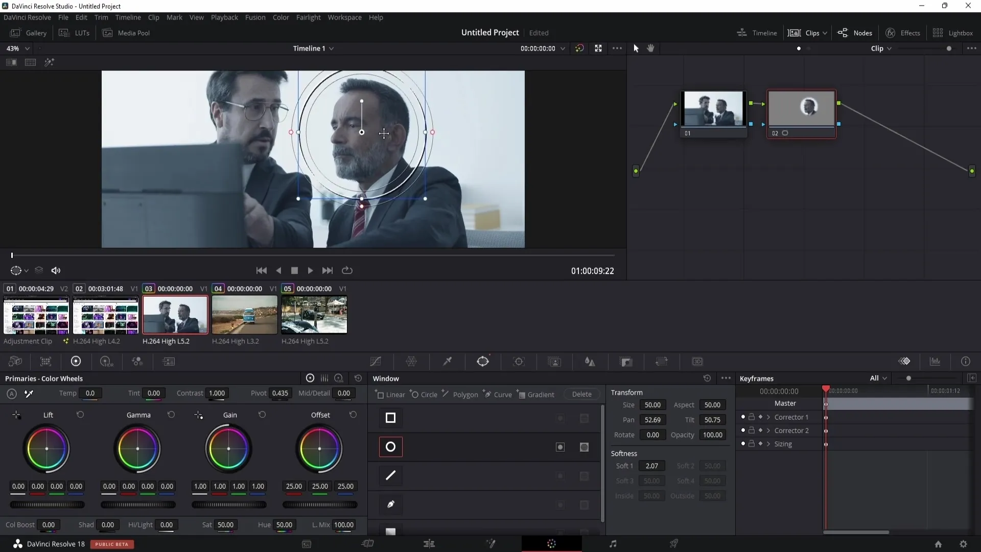 DaVinci Resolve: Making areas unrecognizable efficiently