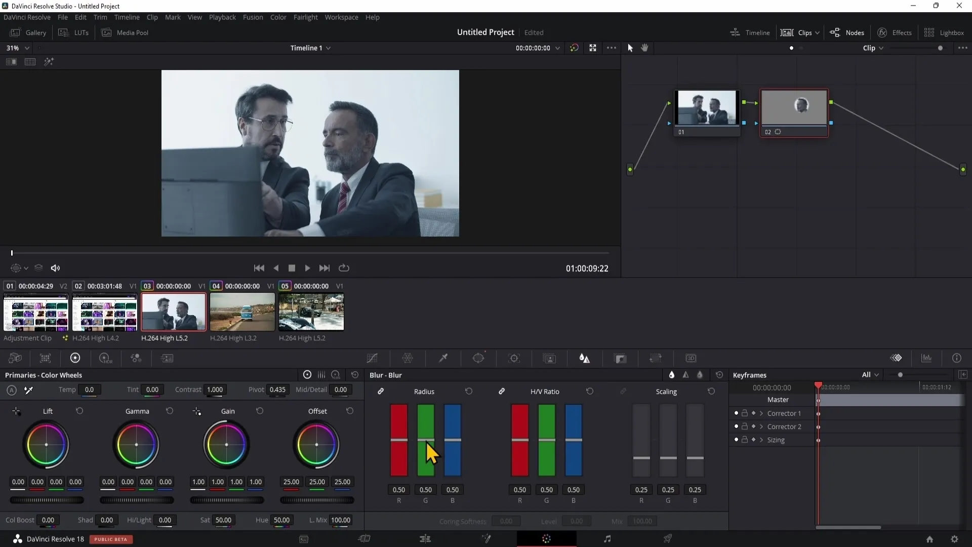 DaVinci Resolve: Alanları verimli bir şekilde belirsizleştirin