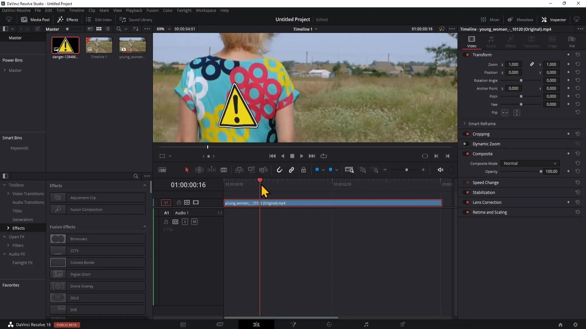 Integrasikan logo dengan mulus menggunakan Surface Tracker di DaVinci Resolve