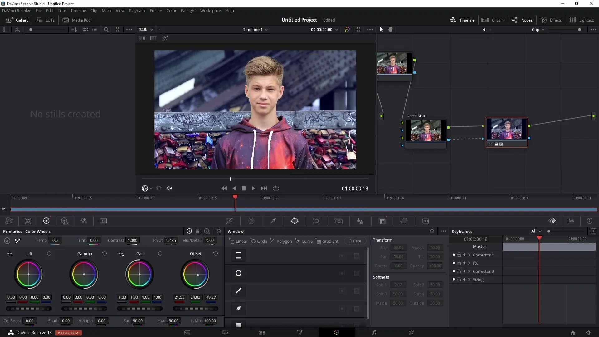 DaVinci Resolve'da Depth Map ile yaratıcı efektler