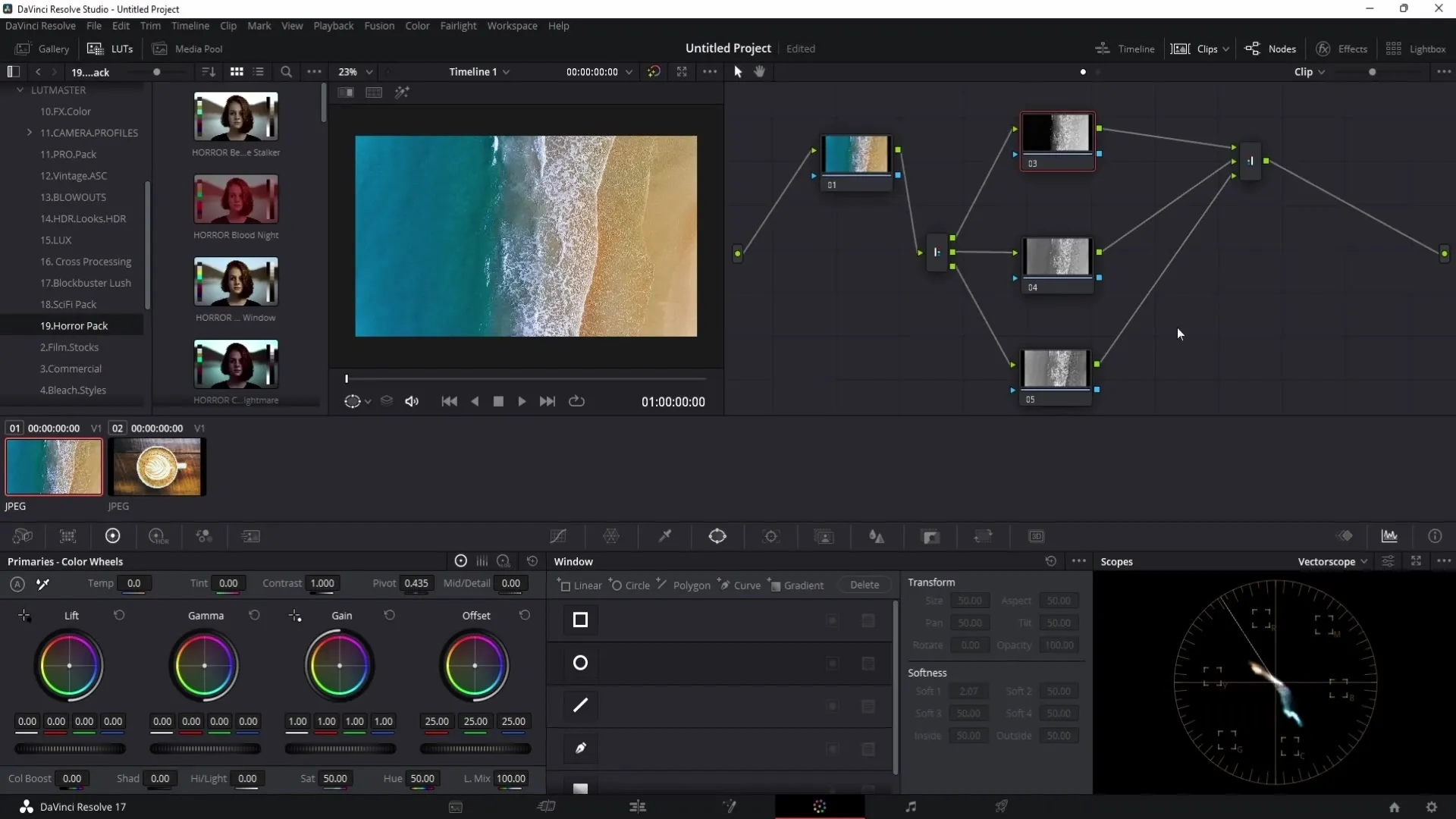 DaVinci Resolve: Alla Color Grading-noder förklarade