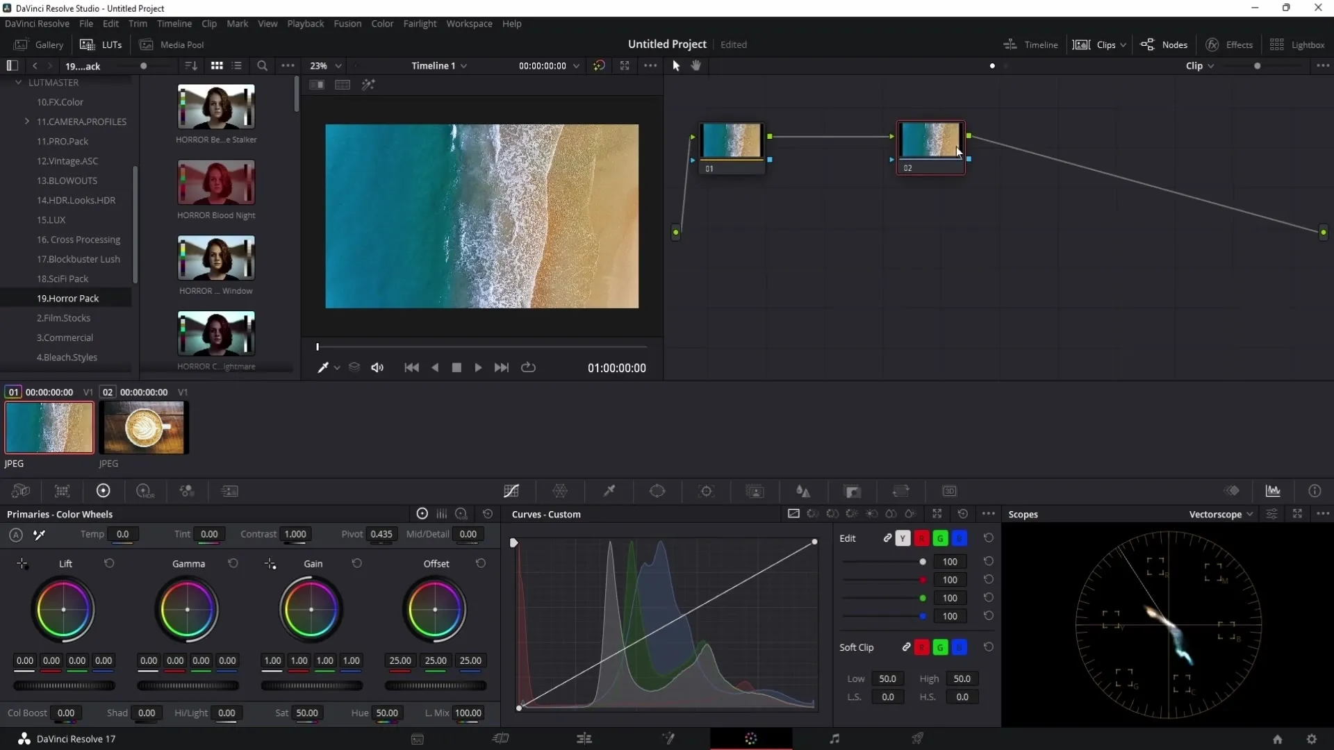 DaVinci Resolve: izskaidroti visi krāsu gradēšanas mezgli