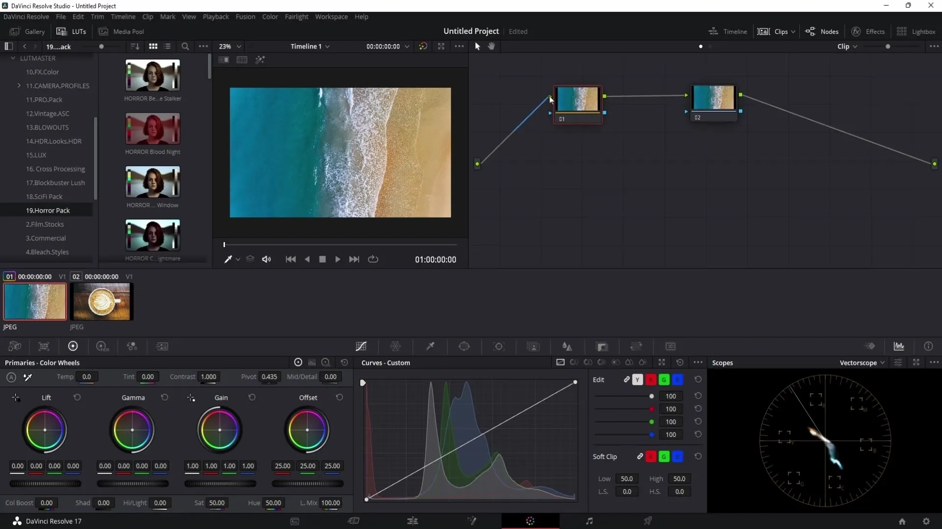 DaVinci Resolve: izskaidroti visi krāsu gradēšanas mezgli