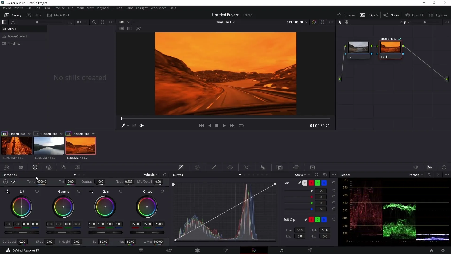 DaVinci Resolve: Shared Nodes effektiv nutzen und Farben speichern