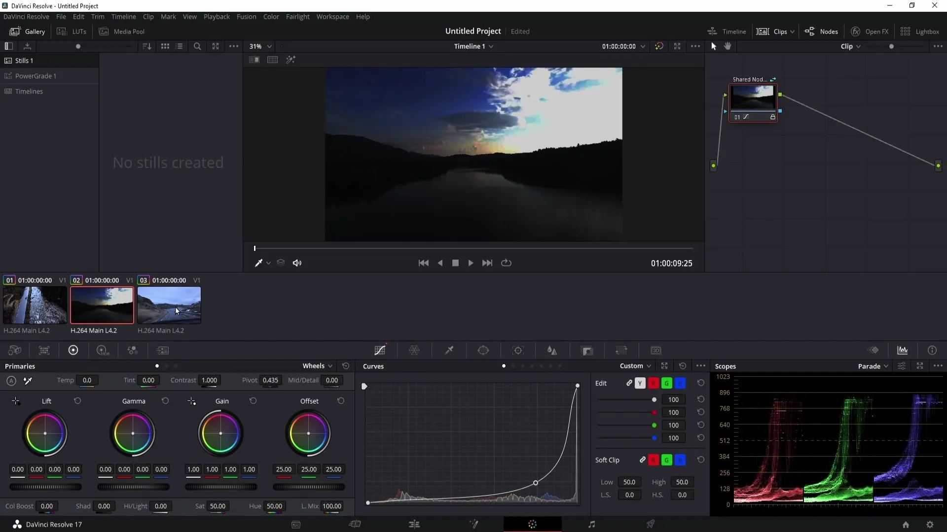 DaVinci Resolve: Yhteiskäytössä olevien solmujen tehokas käyttö ja värien tallentaminen