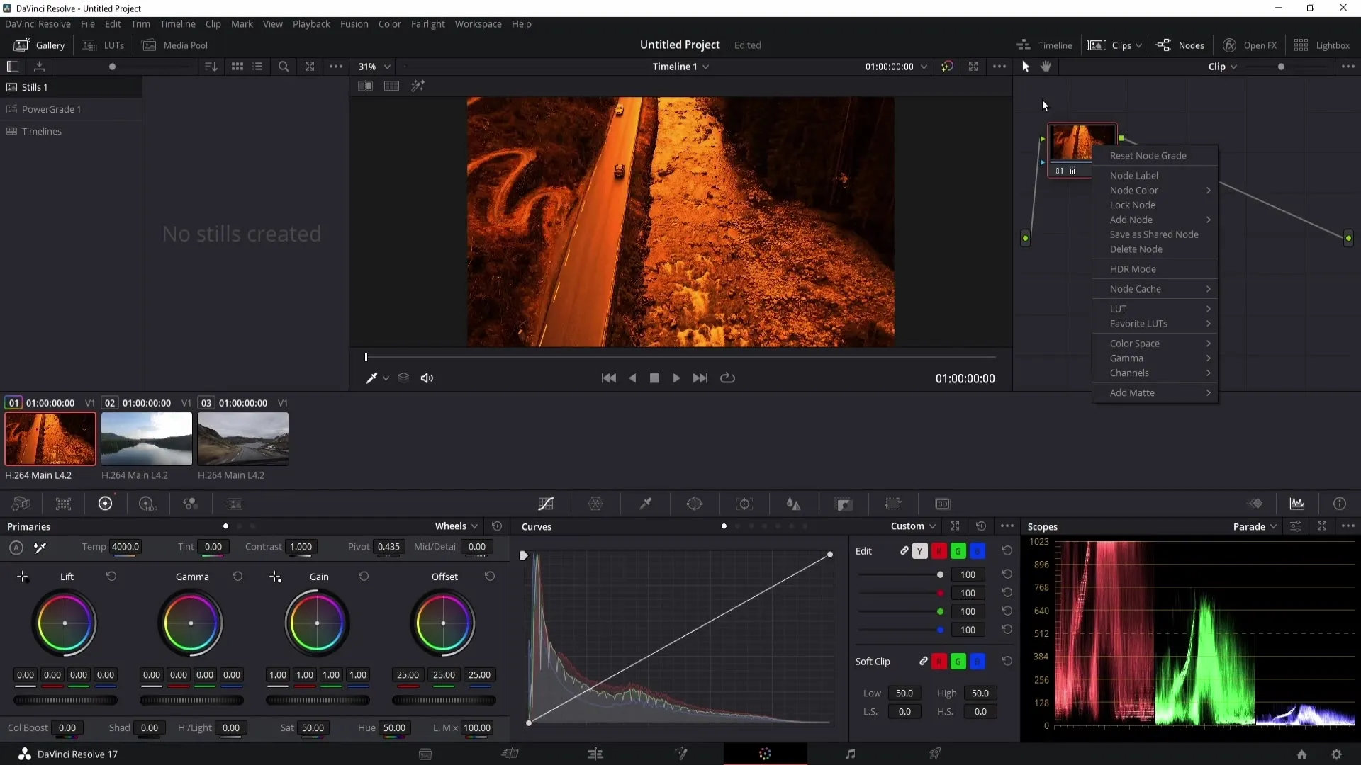 DaVinci Resolve: Effectively using shared nodes and saving colors