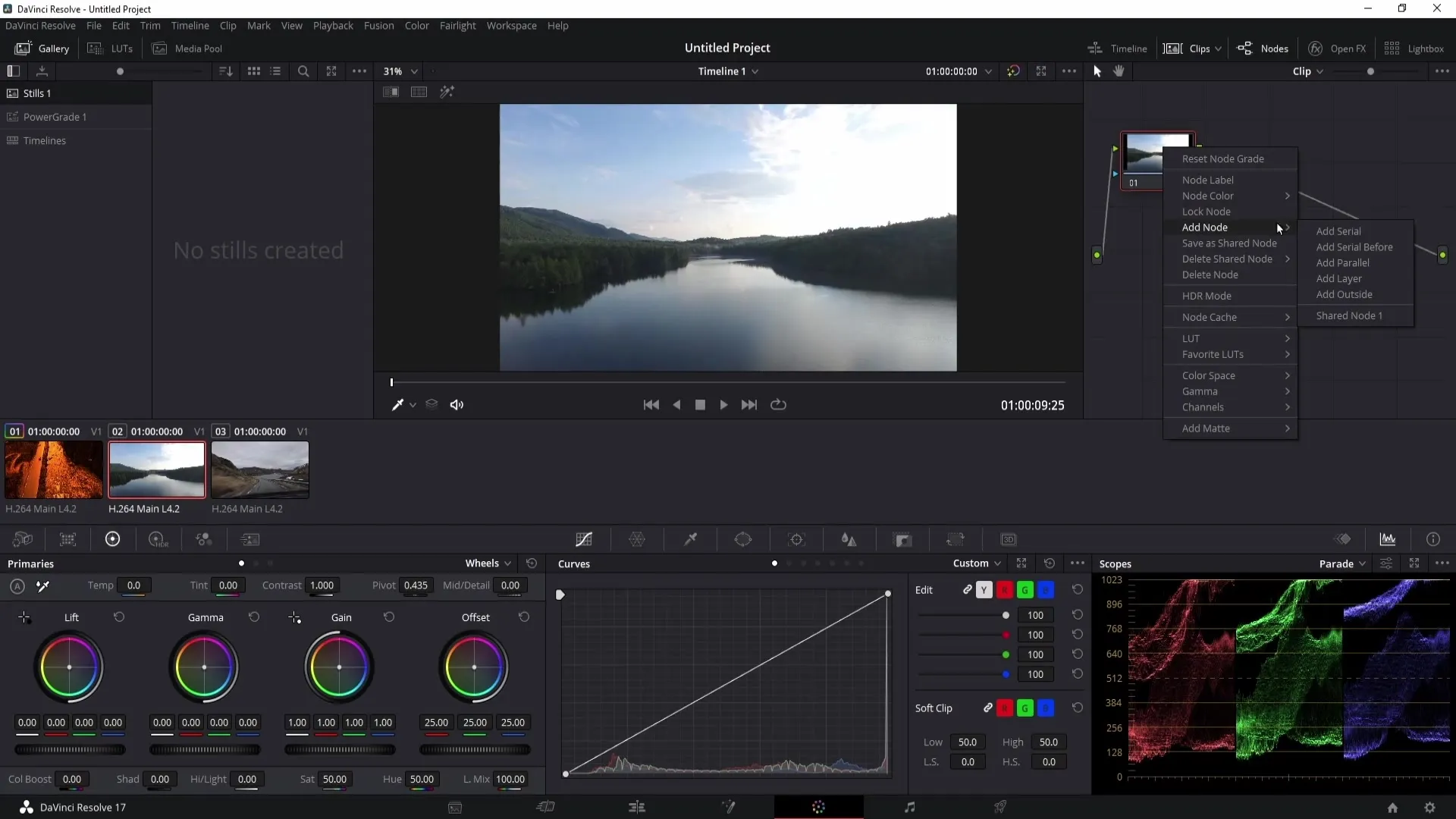 DaVinci Resolve: Effectively using shared nodes and saving colors