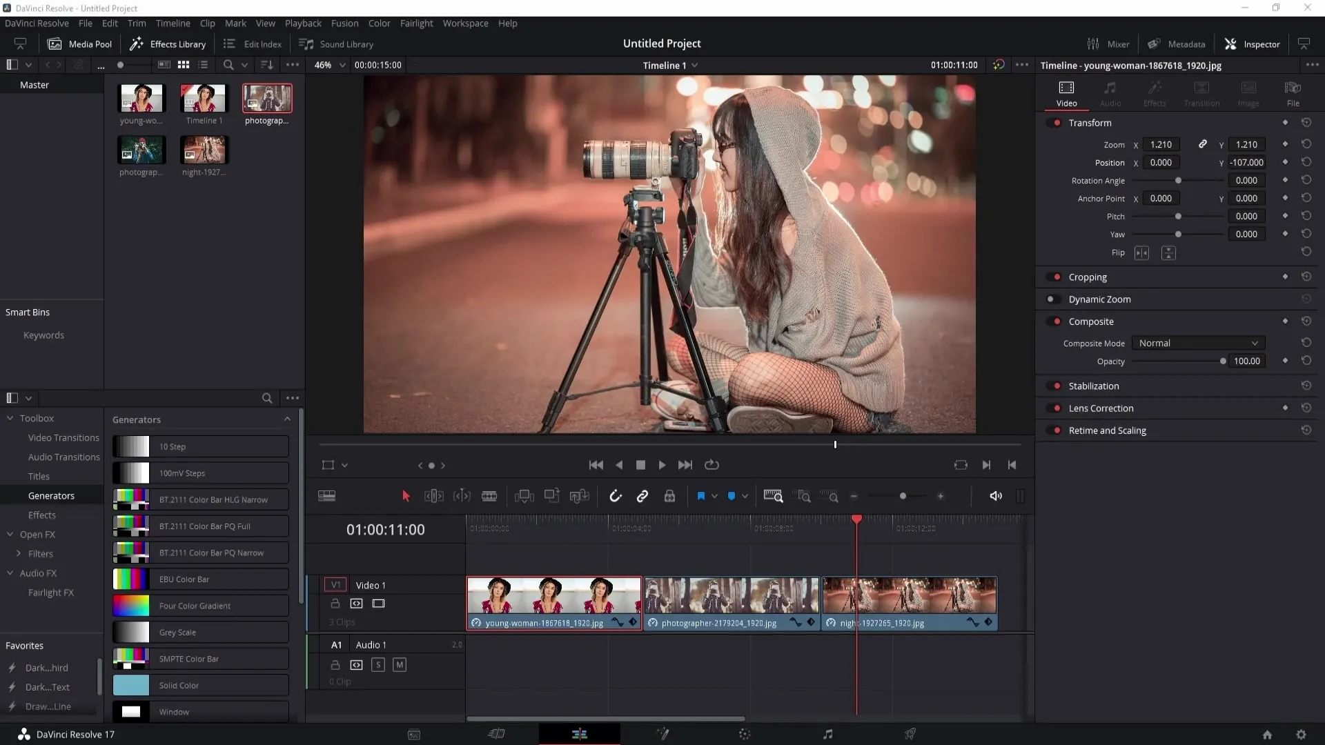 Transférer de manière efficace la correction colorimétrique dans DaVinci Resolve