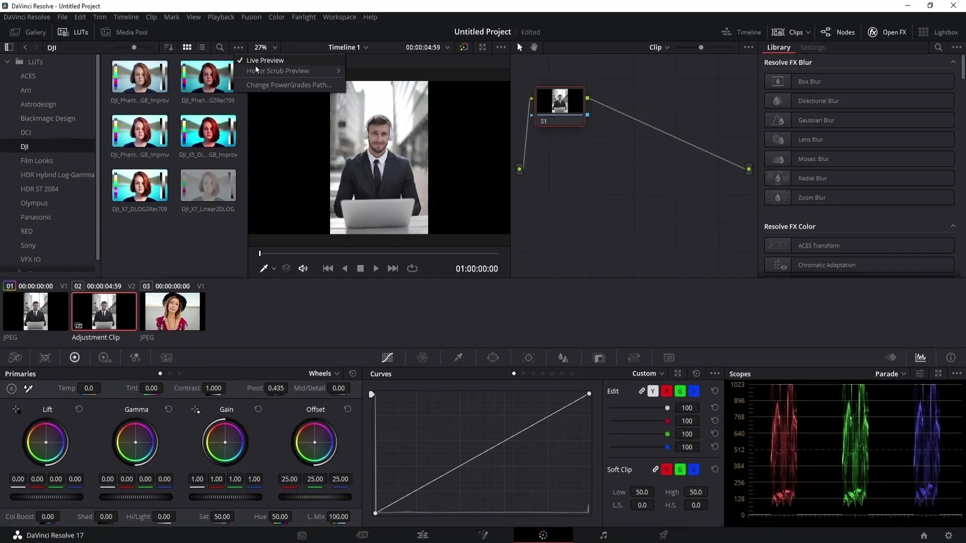 DaVinci Resolve : importer et appliquer des LUTs - un guide complet