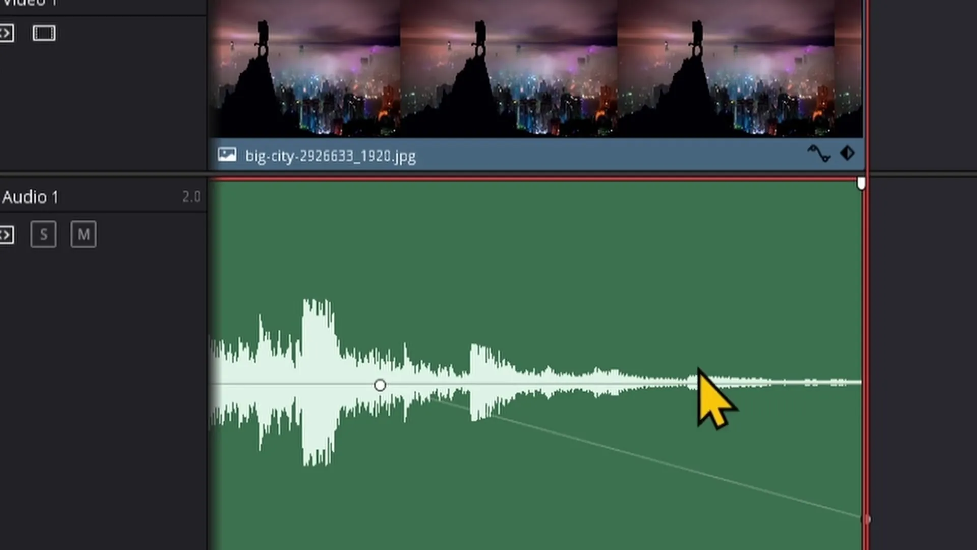 Fade in and out audio in DaVinci Resolve - This is how it works