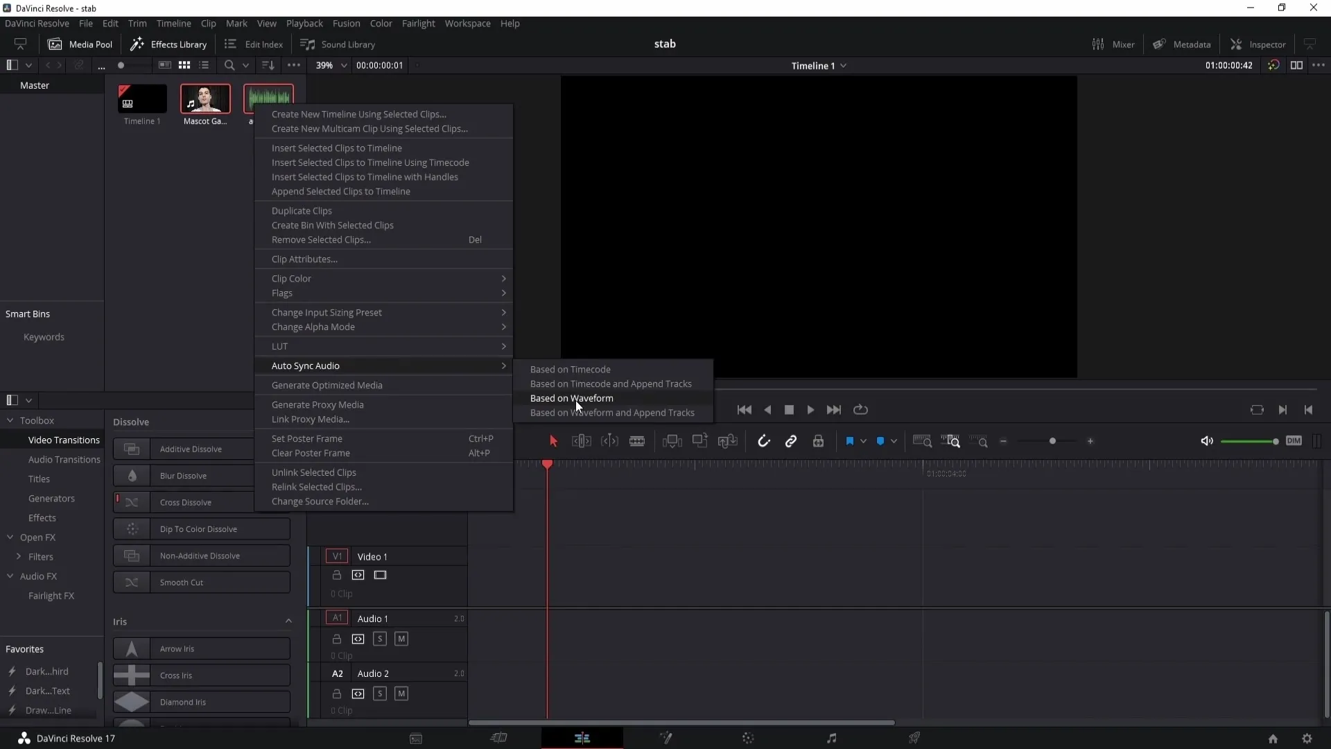 DaVinci Resolve: Ses senkronizasyonu kolay hale getirildi