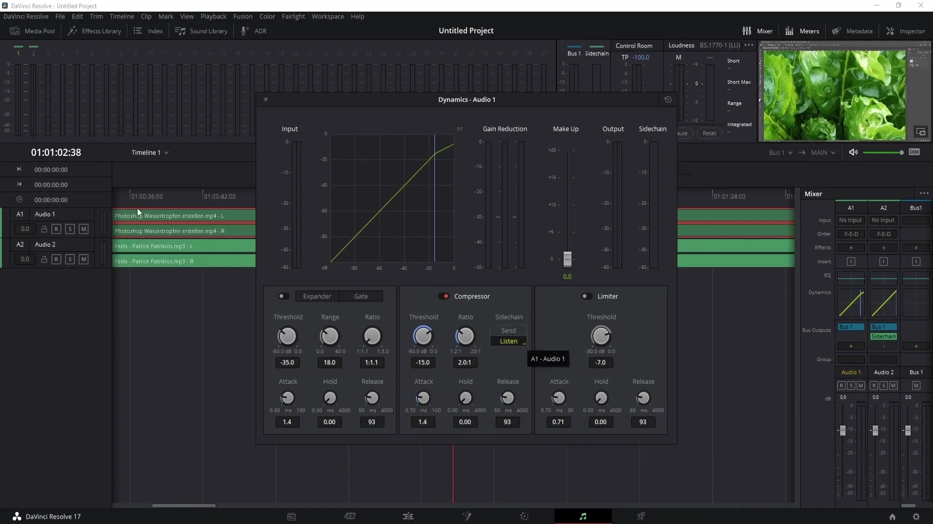 Efficient volume adjustments in DaVinci Resolve