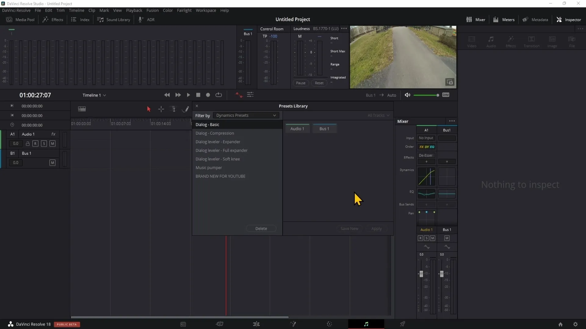 Fairlight-Presets effizient verwalten in DaVinci Resolve