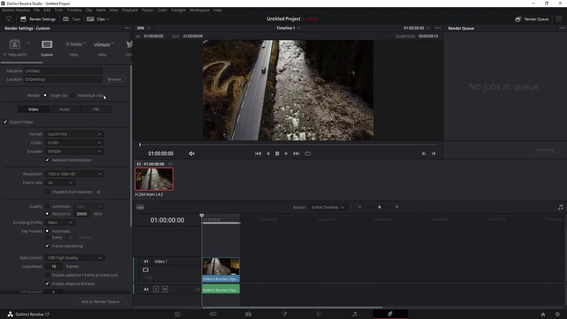 Paramètres de rendu optimaux pour DaVinci Resolve : 1080p et 4K