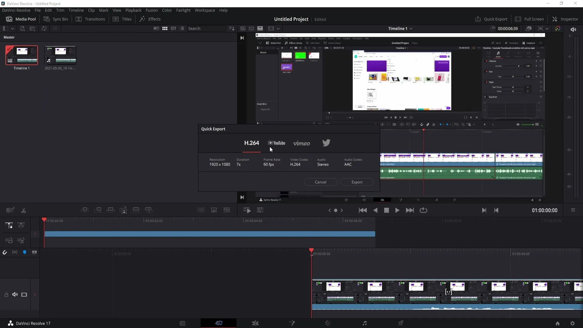 DaVinci Resolve: Exporting video made easy