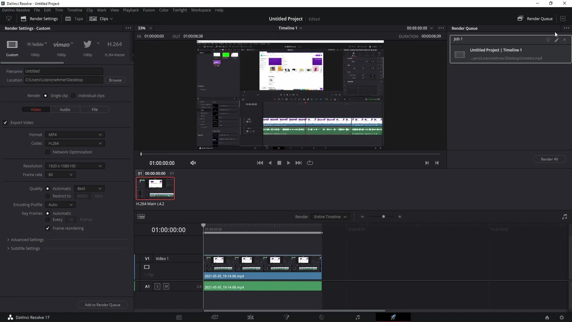 DaVinci Resolve: Exporting videos made easy