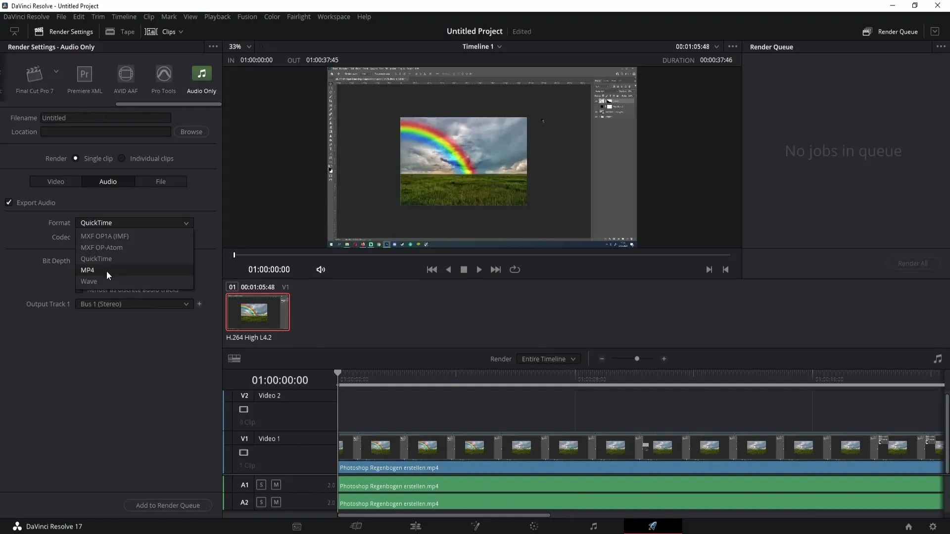 Exporting audio in DaVinci Resolve: A detailed guide