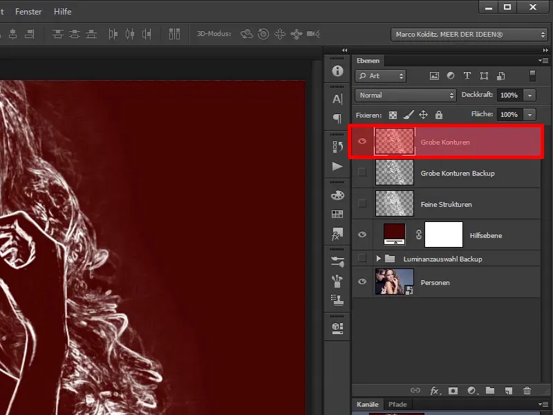 Photoshop-Composing - Api dan Es - Bagian 03: Mengusap api ke dalam gambar