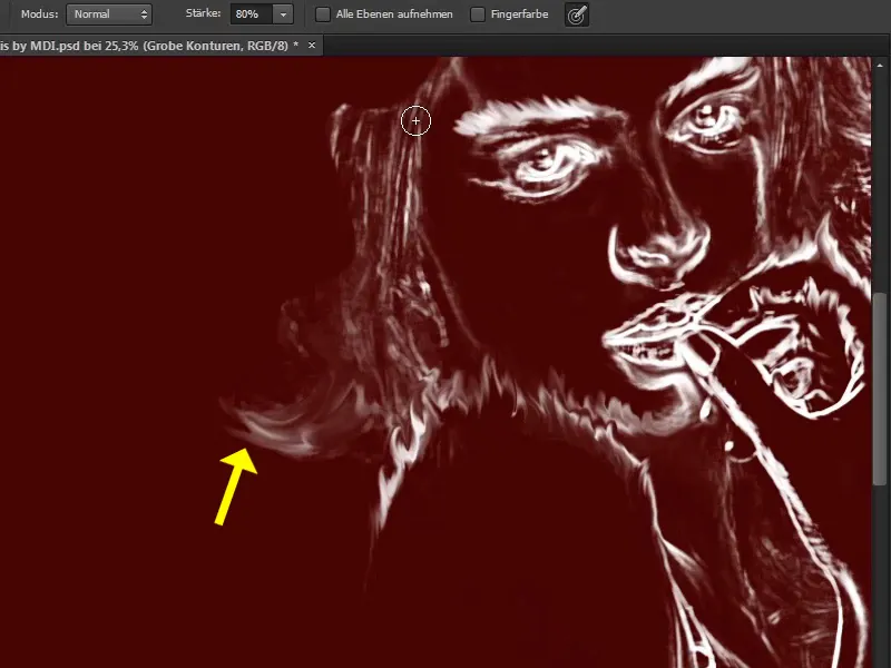 Menggabungkan Photoshop - Api dan Es - Bagian 03: Menggosokkan api ke dalam gambar